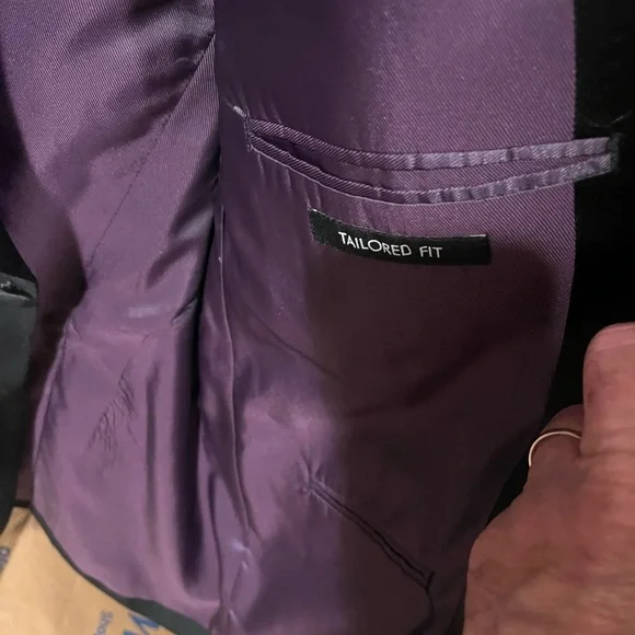 Jos. A. Bank Black Tuxedo with Structured Shoulders and Notch Lapels - Picture 6 of 7